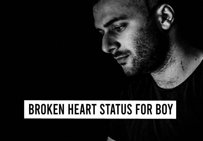 Broken Heart Status for Boy