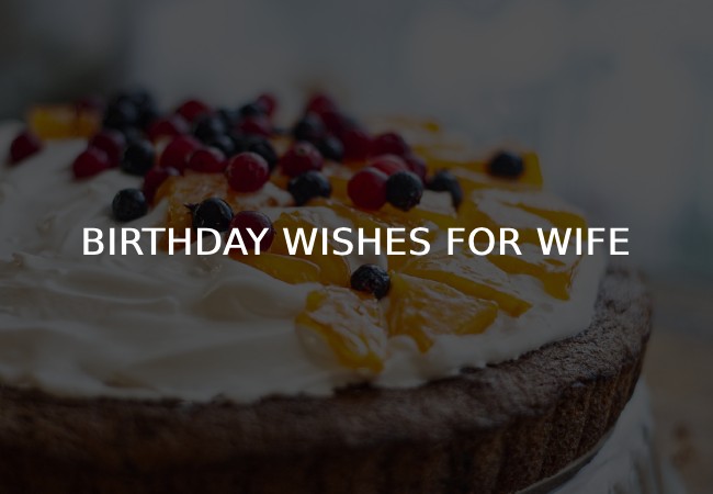 Birthday Wishes for Wife