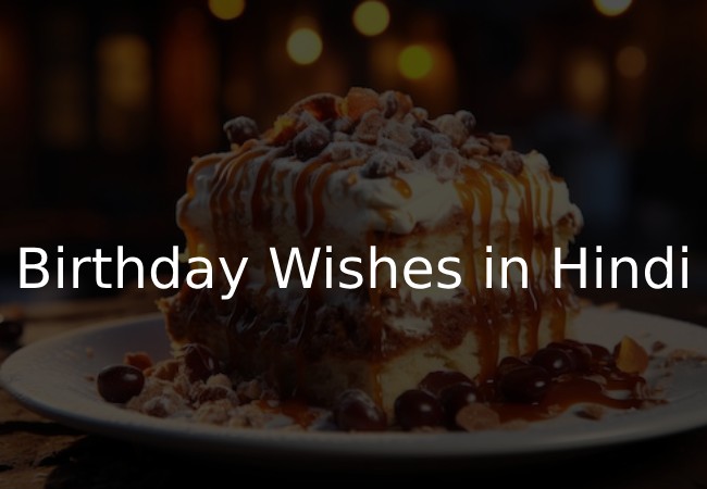 Birthday Wishes in Hindi