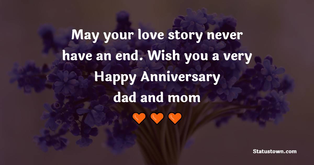 Short 10th Anniversary Wishes for Mom and Dad