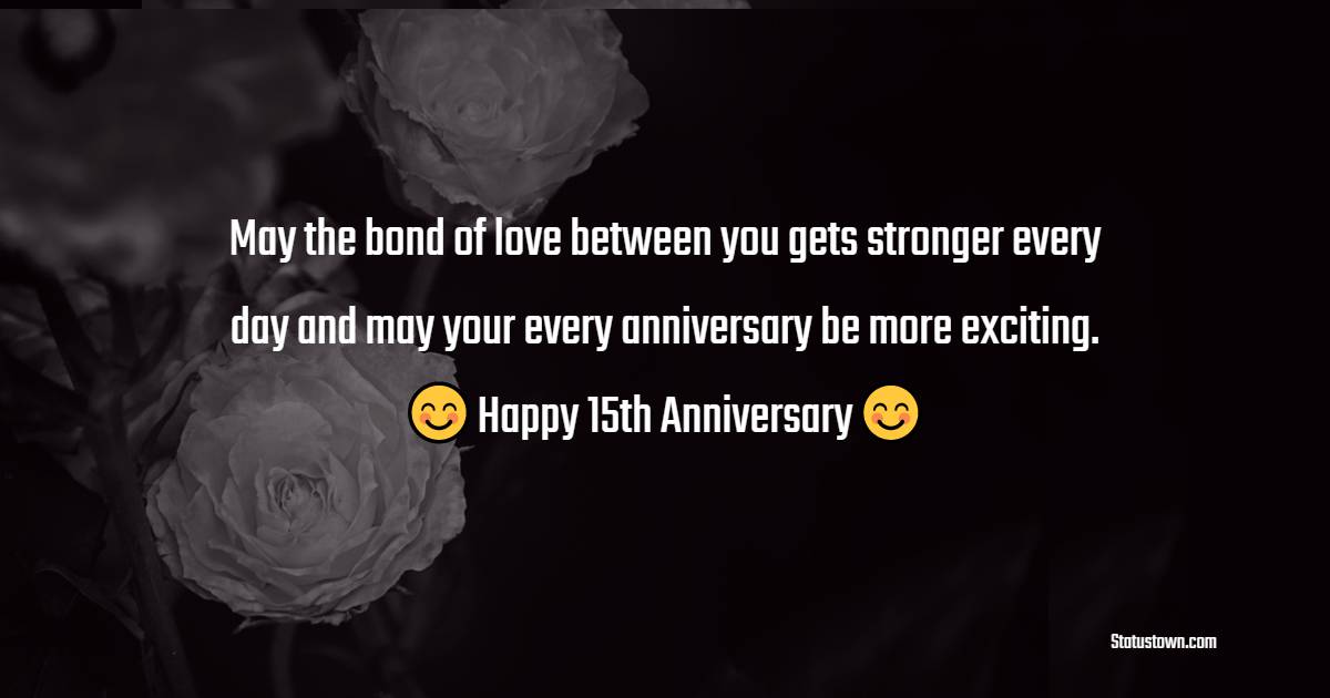Simple 15th Anniversary Wishes