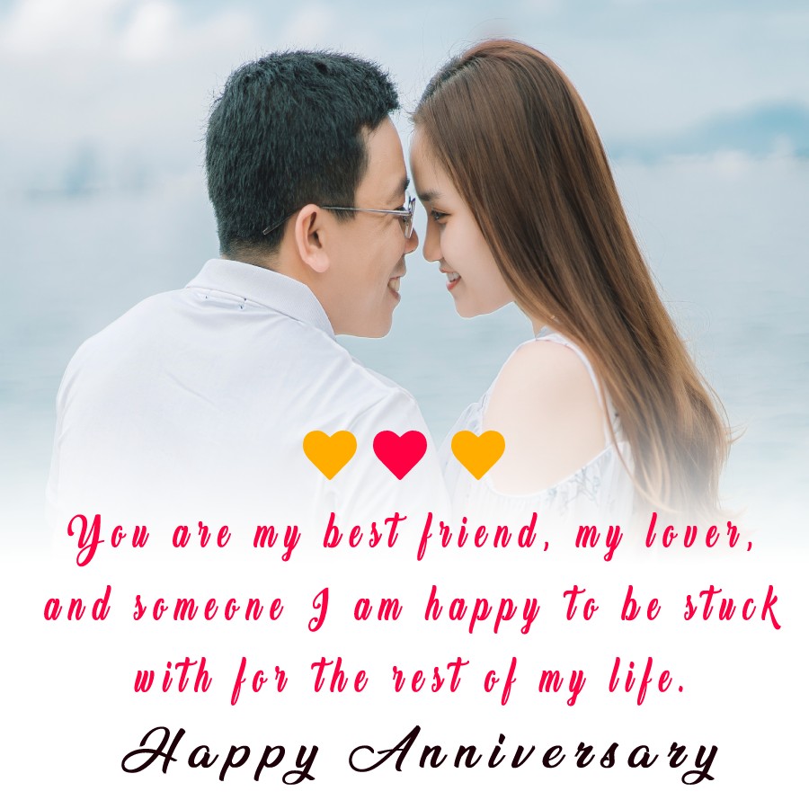 You are my best friend, my lover, and someone I am happy to be stuck with for the rest of my life. Happy 15 year anniversary to my king. - 15th Anniversary Wishes
