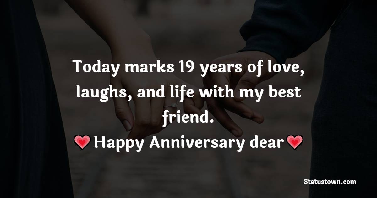 19th Anniversary Wishes