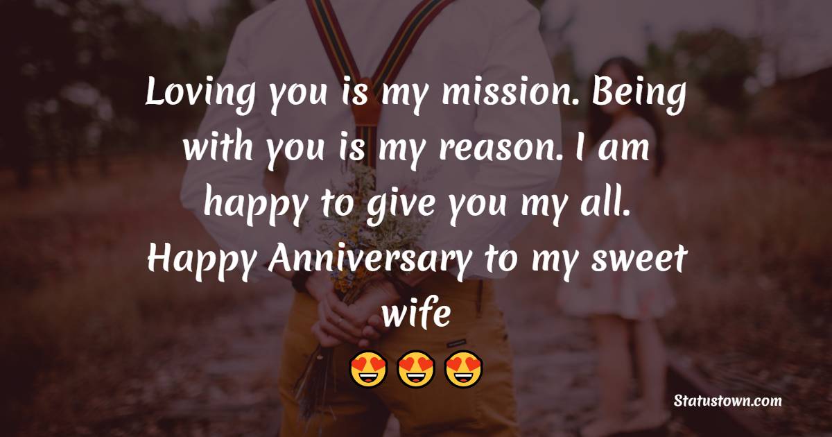 1st Anniversary WhatsApp Status  for Wife