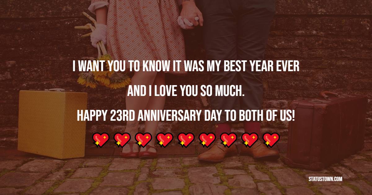 Simple 23rd Anniversary Wishes