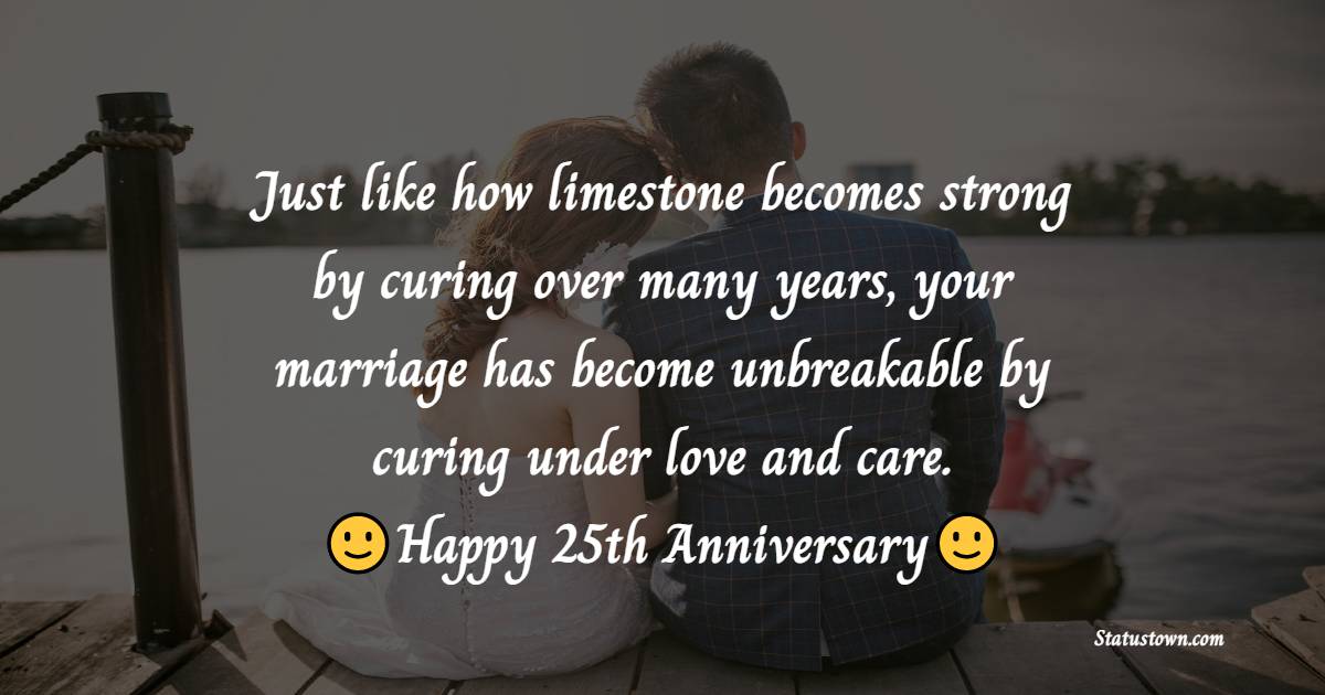 25th Anniversary Wishes for Wife