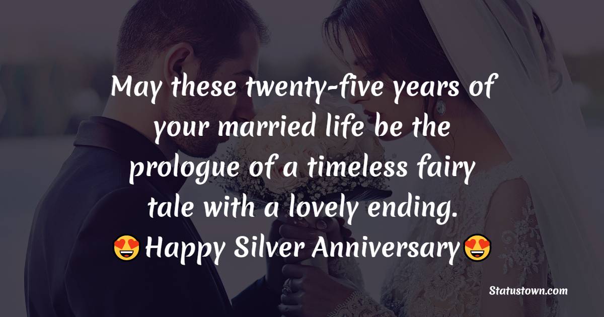 Short 25th Anniversary Wishes for Wife