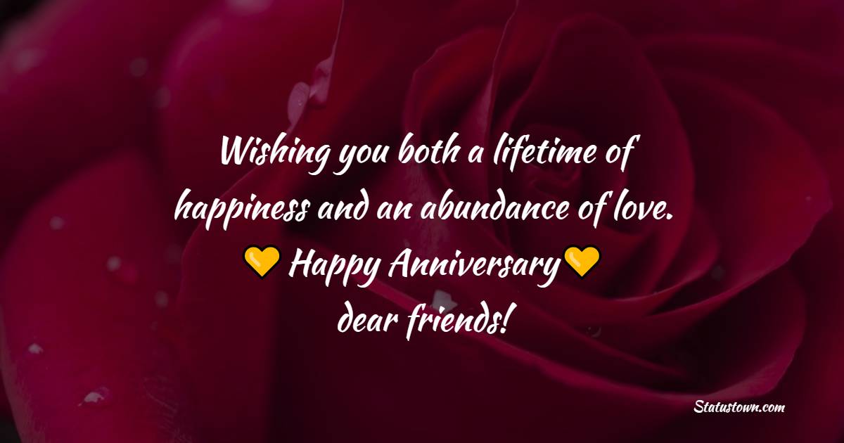 Touching 2nd Anniversary Wishes for Friends