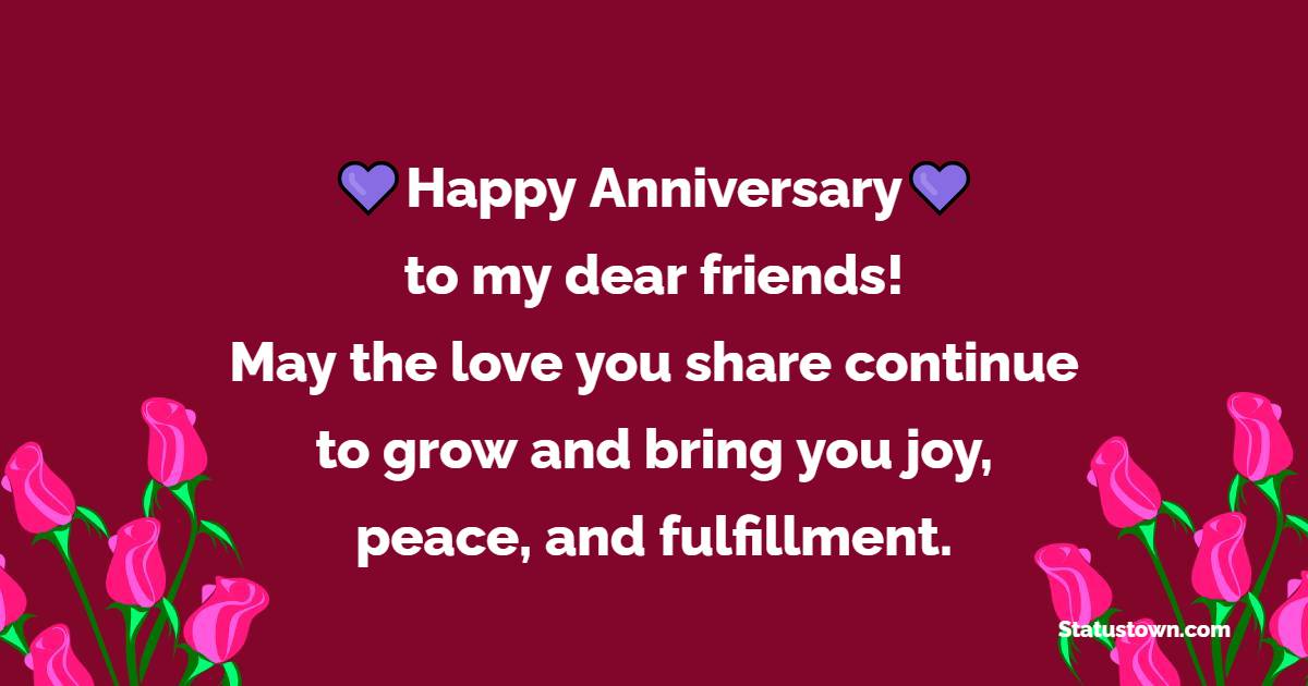 Sweet 2nd Anniversary Wishes for Friends