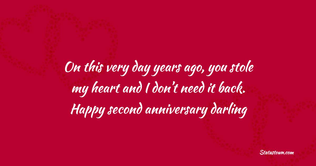 2nd Anniversary Wishes for Husband