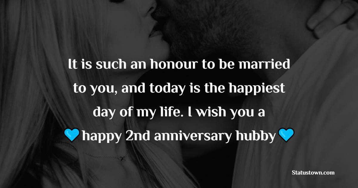 Sweet 2nd Anniversary Wishes for Husband