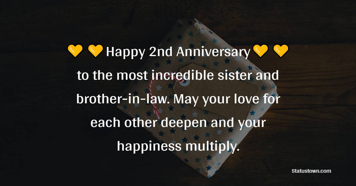 meaningful 2nd Anniversary Wishes for Sister