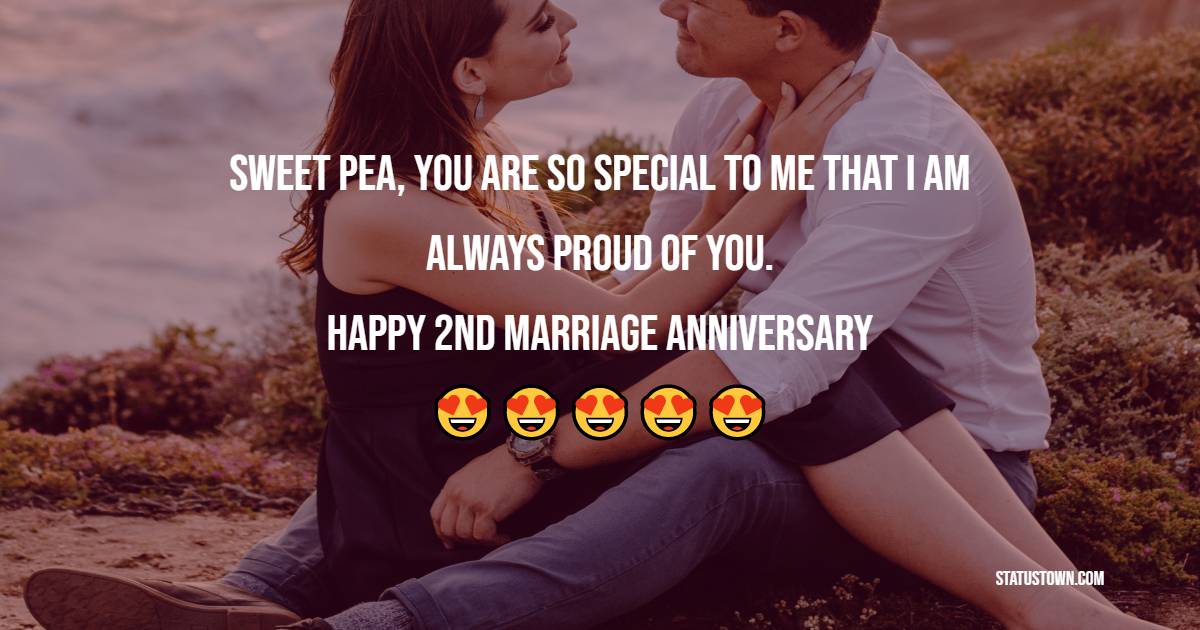 2nd Anniversary Wishes for Wife