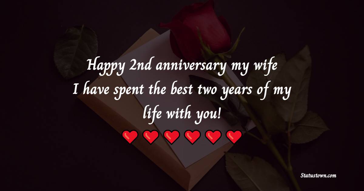 Happy 2nd Anniversary My Wife I Have Spent The Best Two Years Of My Life With You 2nd 7012