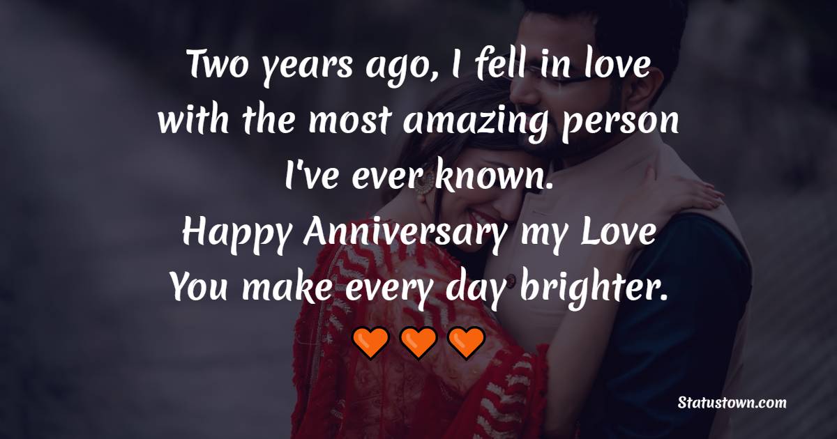 2nd Relationship Anniversary Text for Girlfriend
