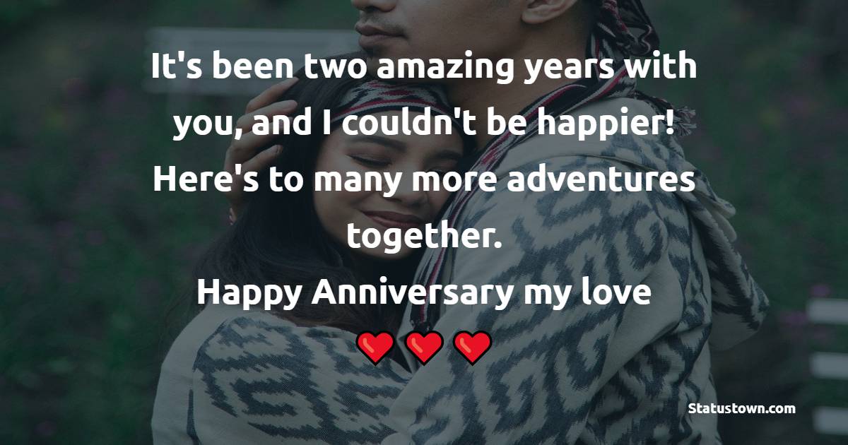 2nd Relationship Anniversary Wishes for Girlfriend