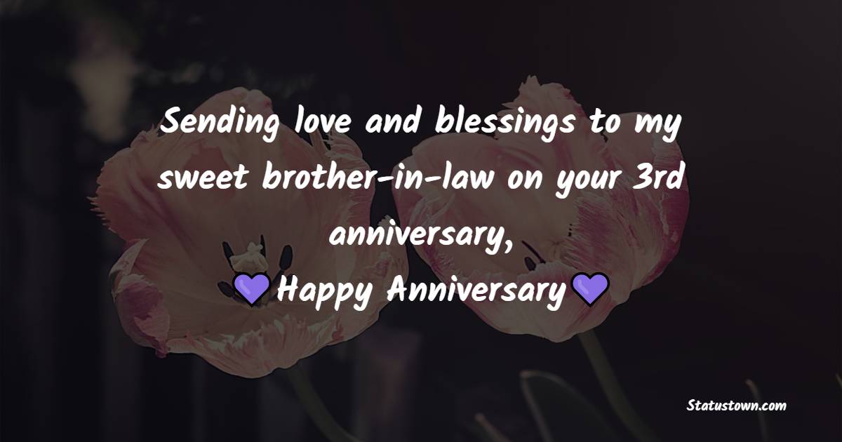 3rd Anniversary Wishes for Sister