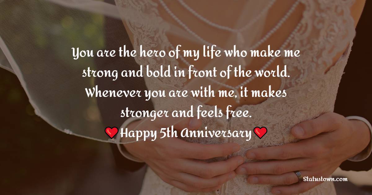 meaningful 5th Anniversary Wishes for Husband