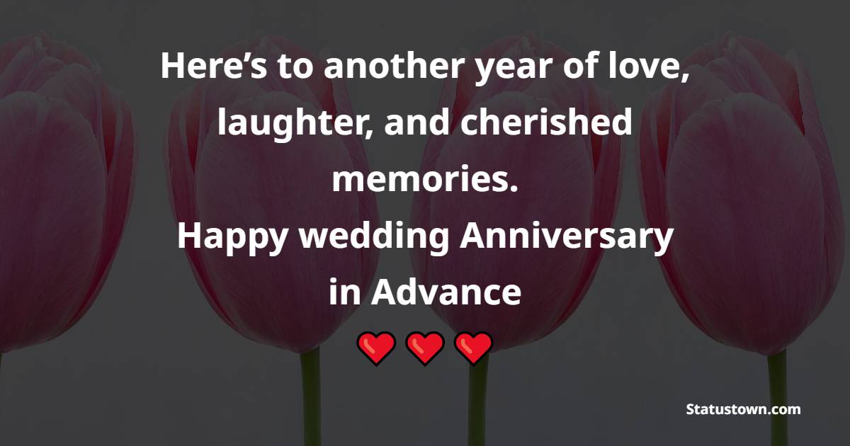 Advance Anniversary Text