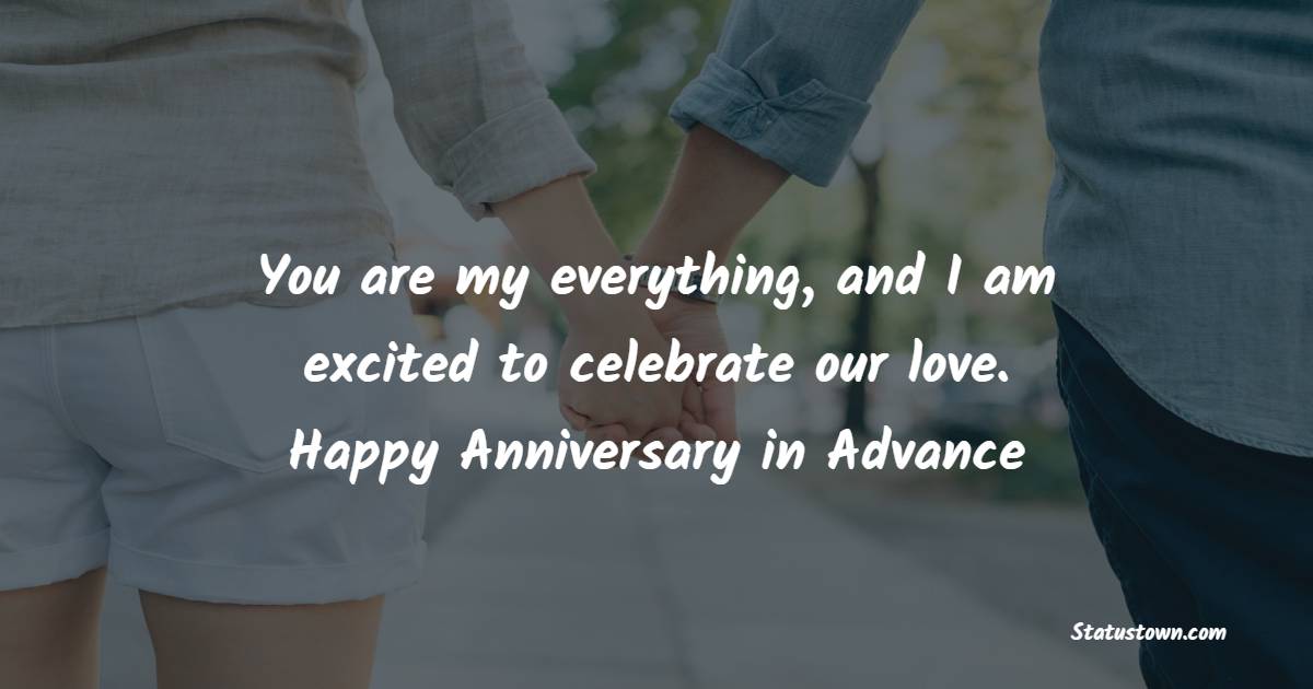 Advance Anniversary wishes for Wife