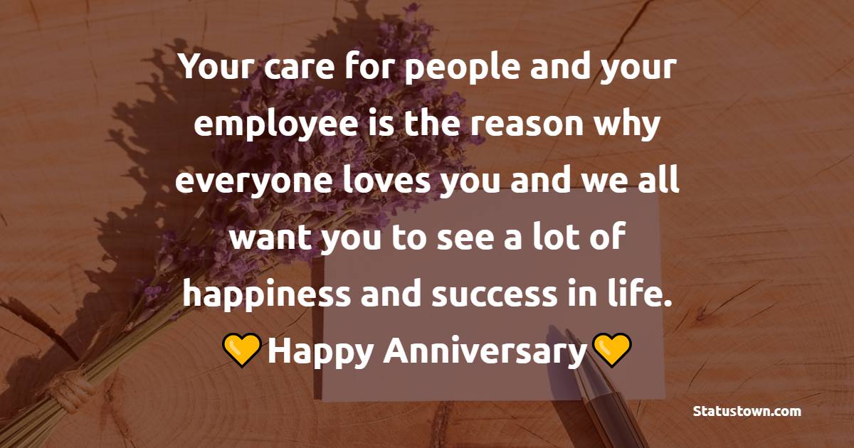 Amazing Anniversary Wishes for Boss