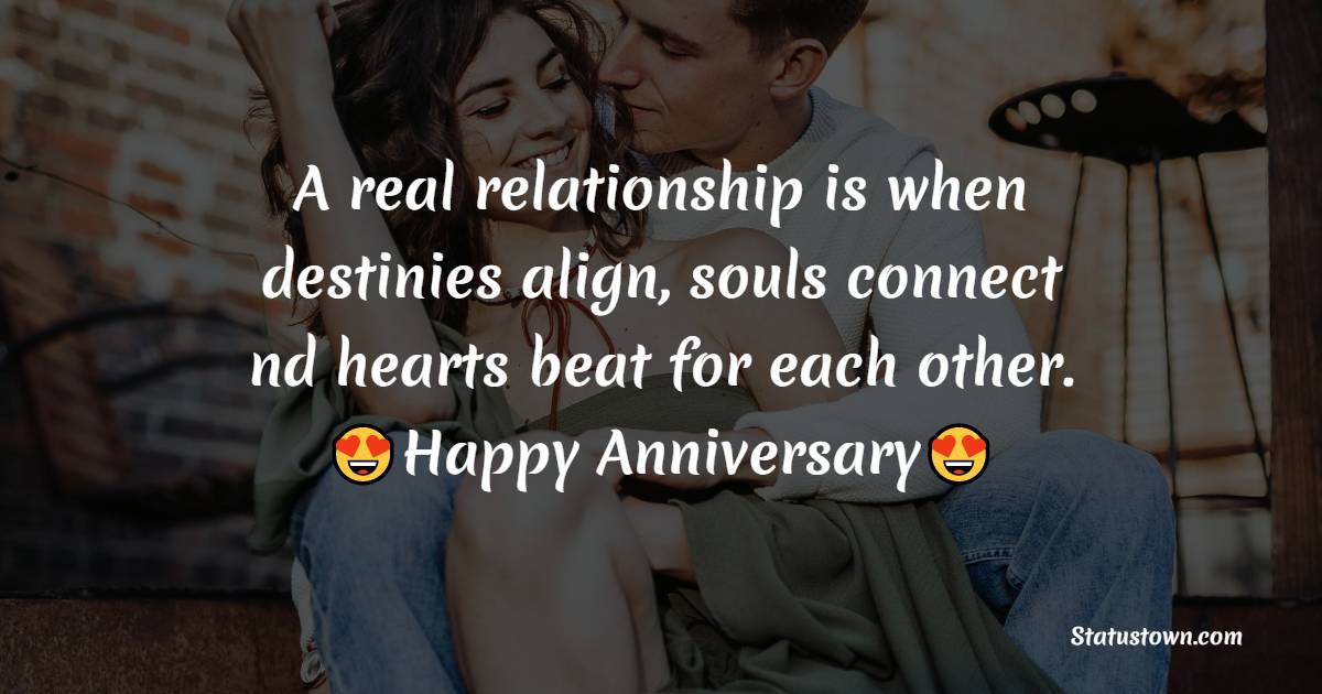 A real relationship is when destinies align, souls connect nd hearts ...