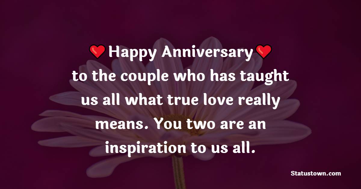 Happy anniversary to the couple who has taught us all what true love ...
