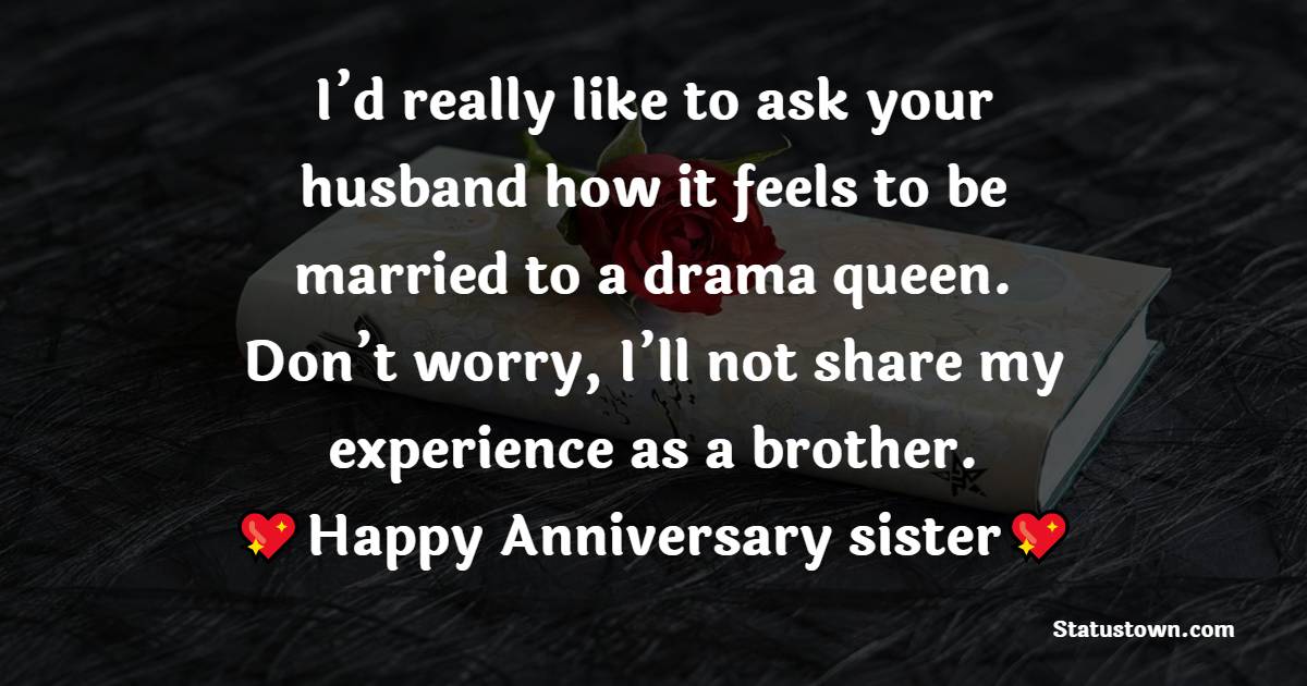 Anniversary Wishes for Sister