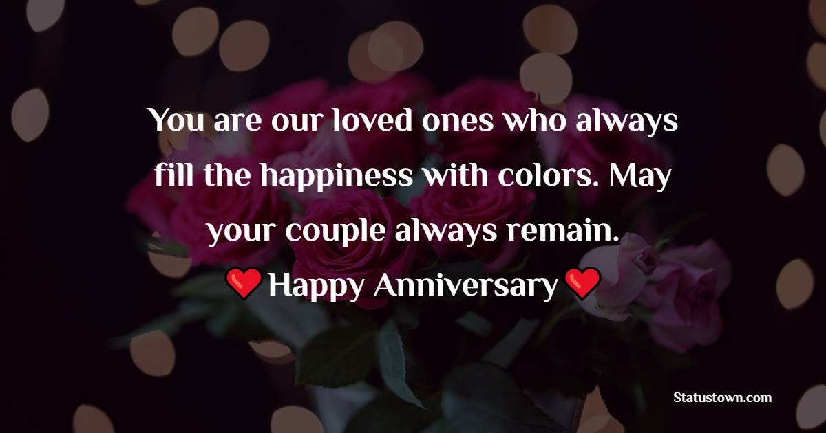 Anniversary Wishes for Uncle and Aunty