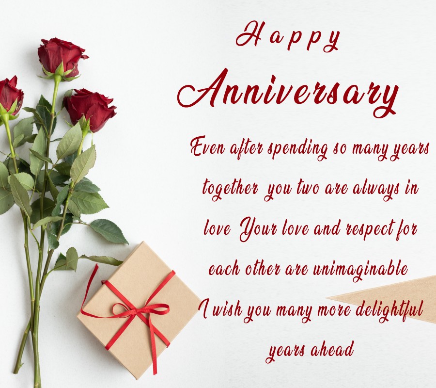 Even after spending so many years together you two are always in love. Your love and respect for each other are unimaginable. I wish you many more delightful years ahead. - Anniversary Wishes to Father and Mother in Law