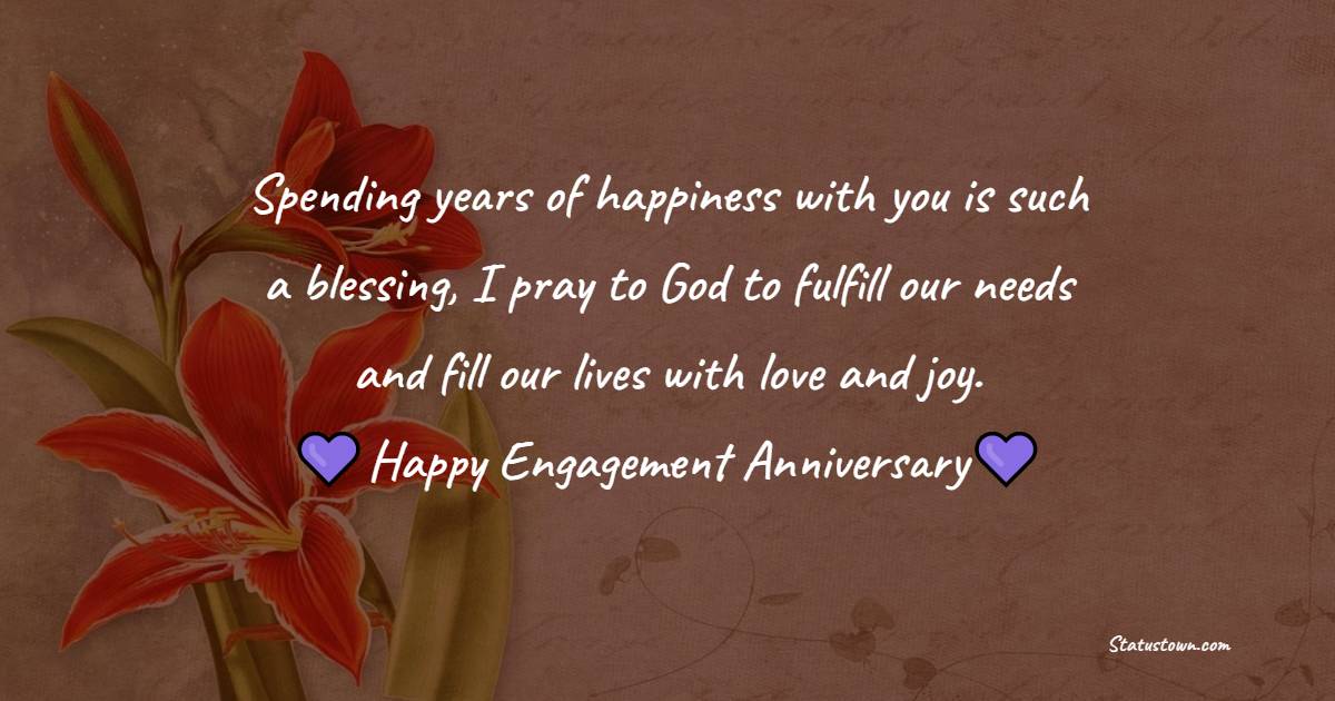 latest Engagement Anniversary Wishes