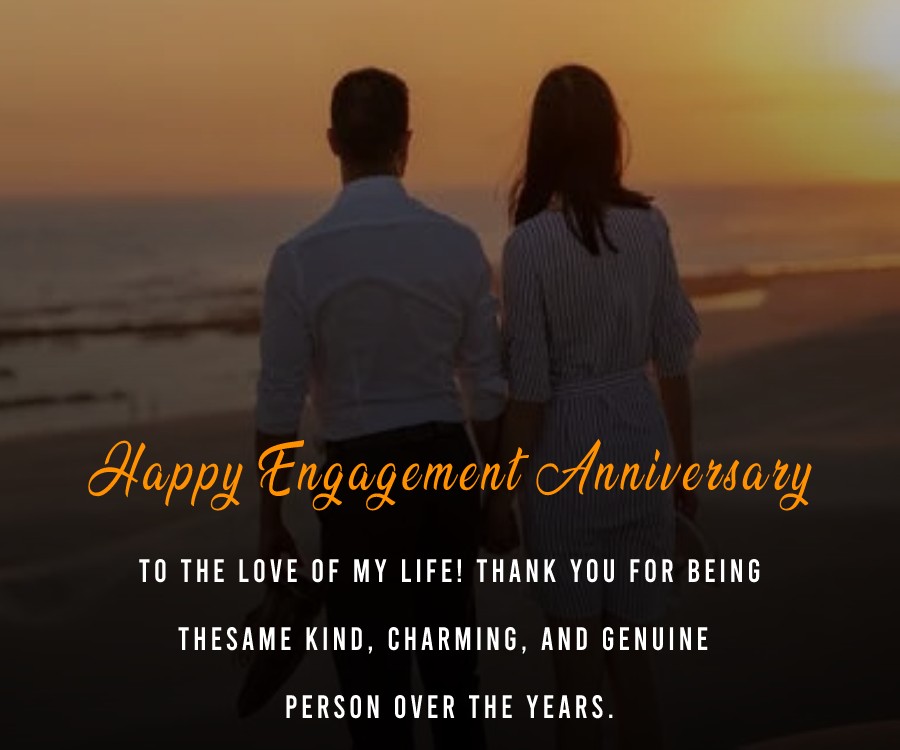Nice Engagement Anniversary Wishes