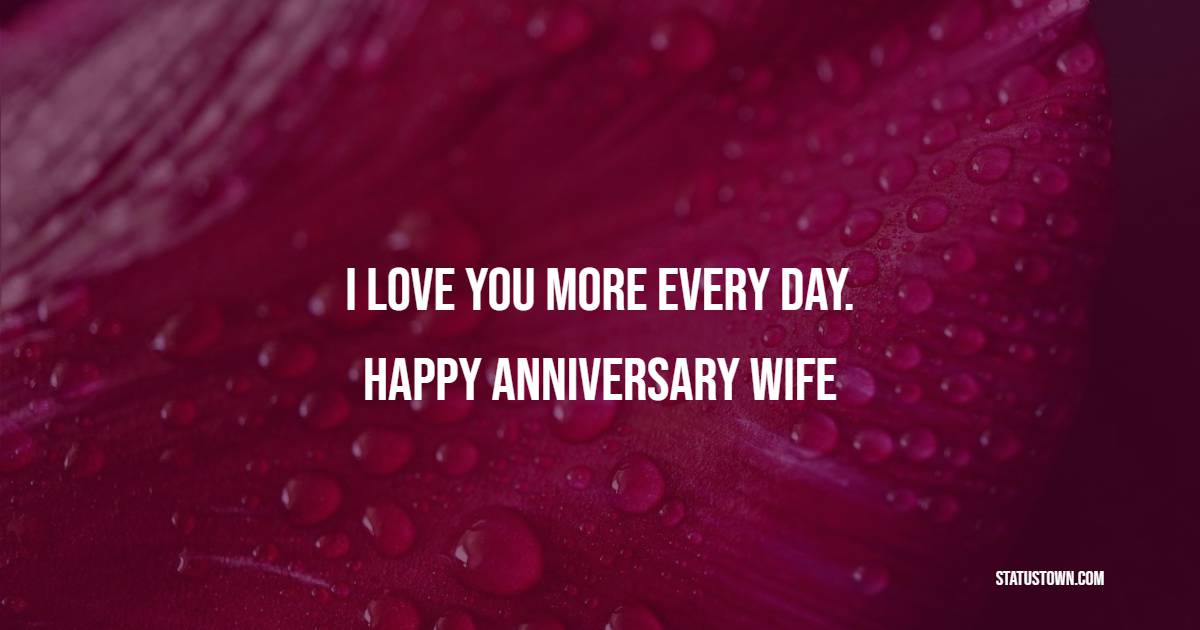 Unique Short Anniversary Wishes for Wife