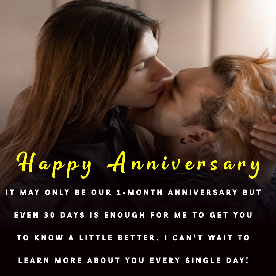 One Month Love Anniversary Wishes