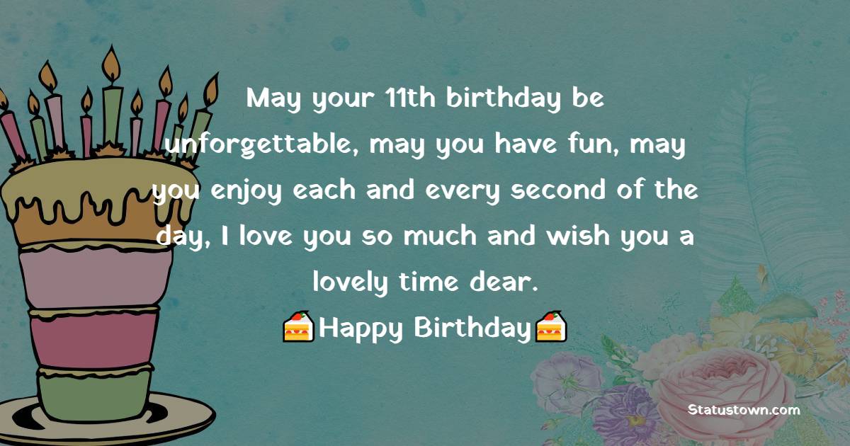 Top 11th Birthday Wishes