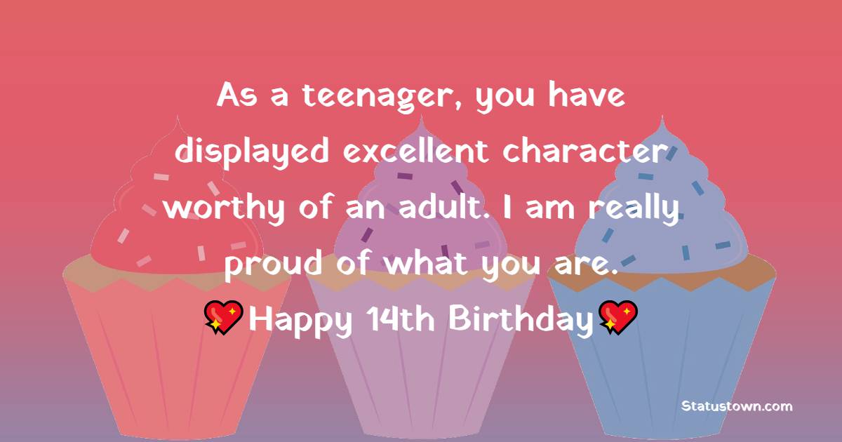 Short 14th Birthday Wishes