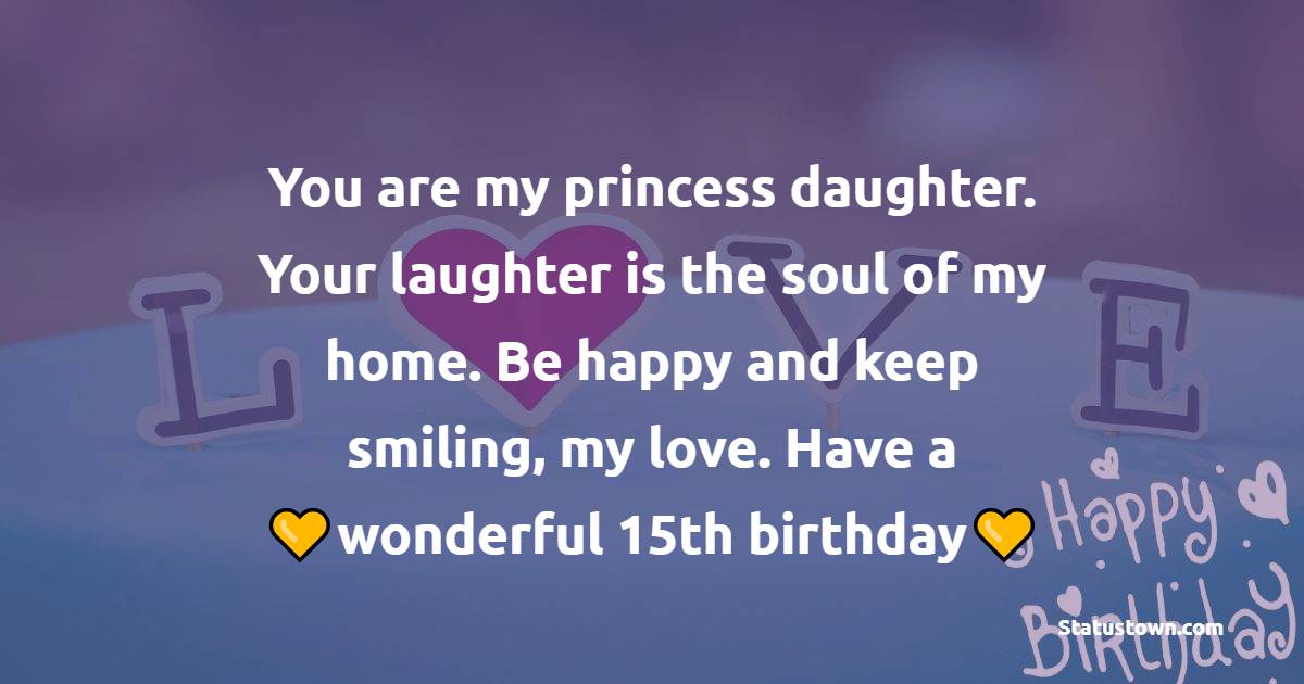 Sweet 15th Birthday Wishes