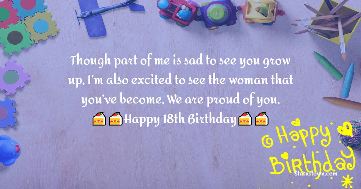 Sweet 18th Birthday Wishes 