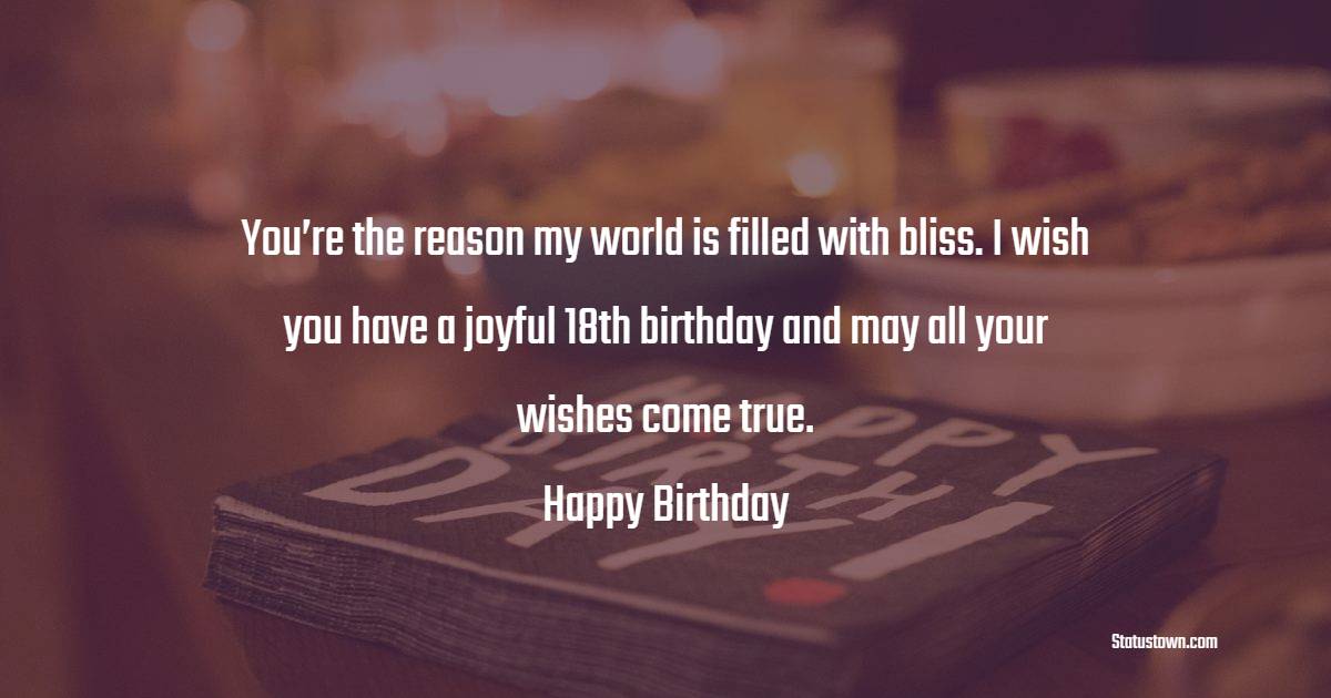 18th Birthday Wishes for Girlfriend