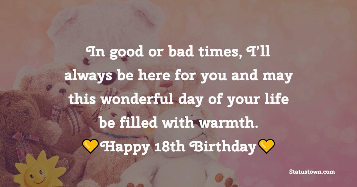18th Birthday Wishes for Girlfriend