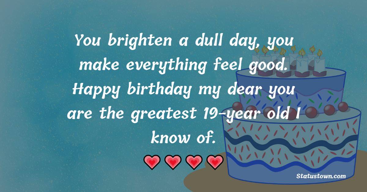 Top 19th Birthday Wishes