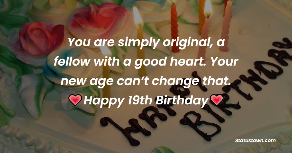 Beautiful 19th Birthday Wishes