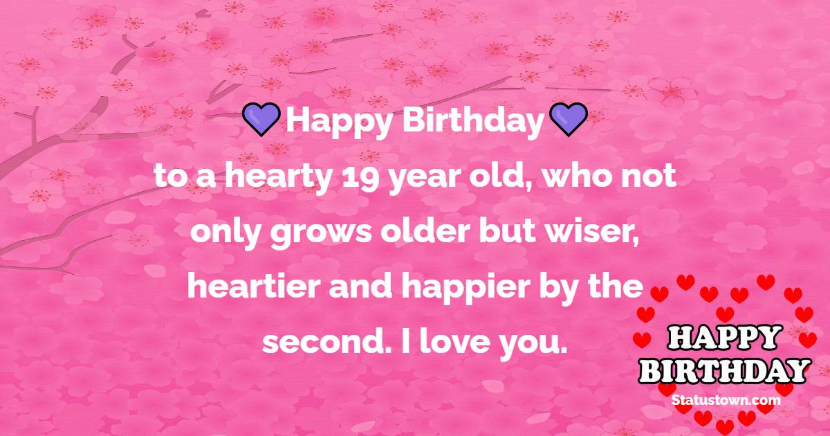Lovely 19th Birthday Wishes