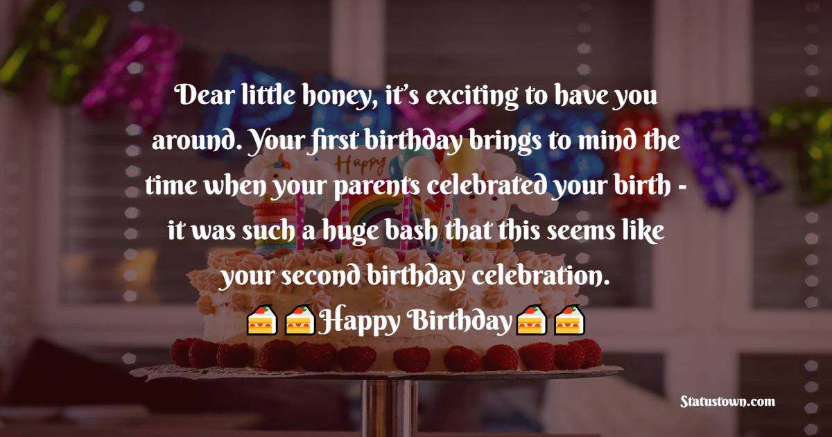 Deep 1st Birthday Wishes 
