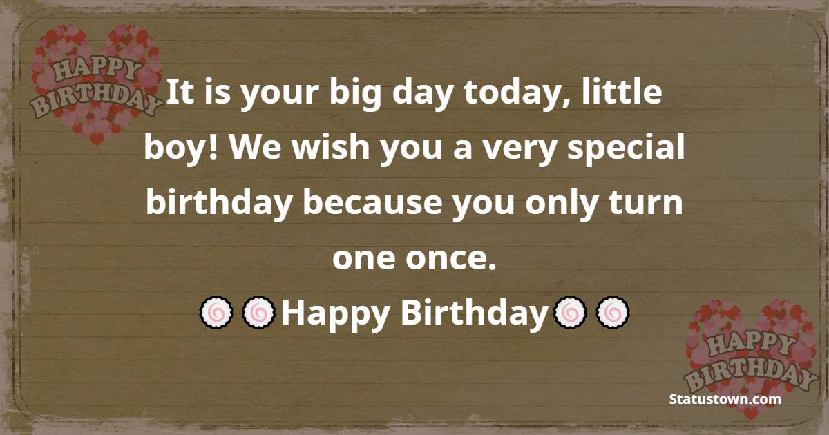 Short 1st Birthday Wishes 