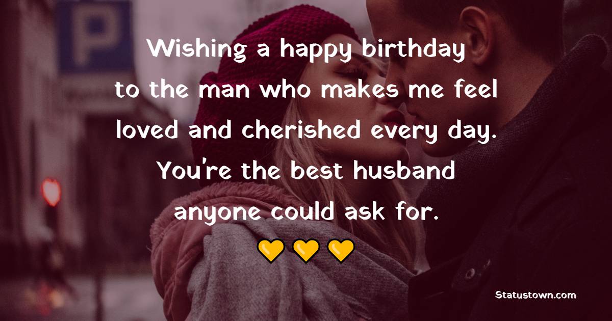 Beautiful 2 Line Birthday Wishes for Husband
