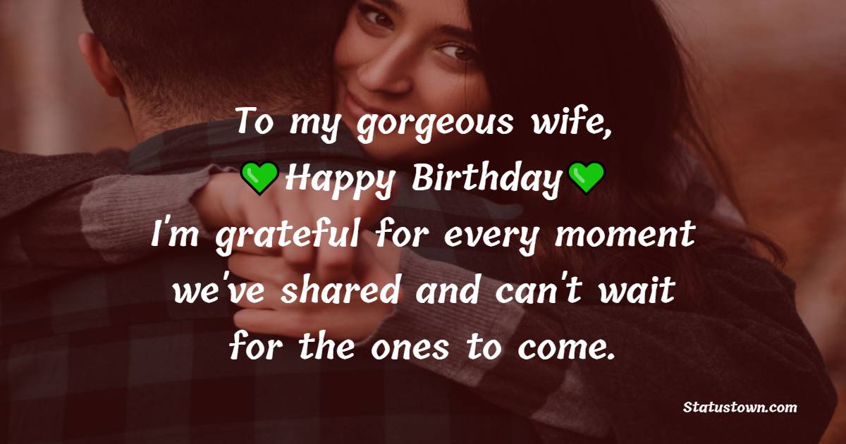 Amazing 2 Line Birthday Wishes for Wife
