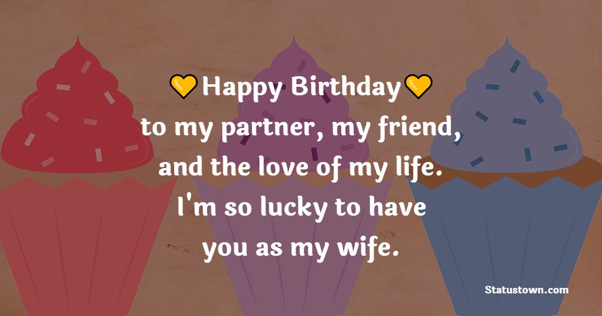 Best 2 Line Birthday Wishes for Wife