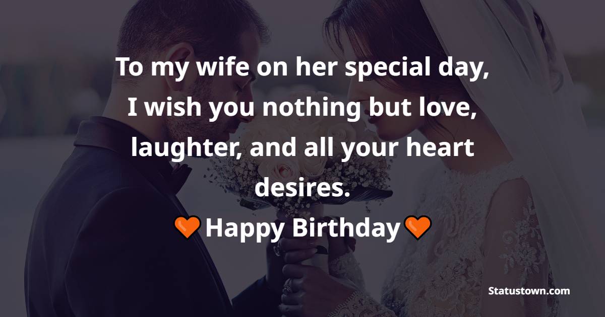Top 2 Line Birthday Wishes for Wife