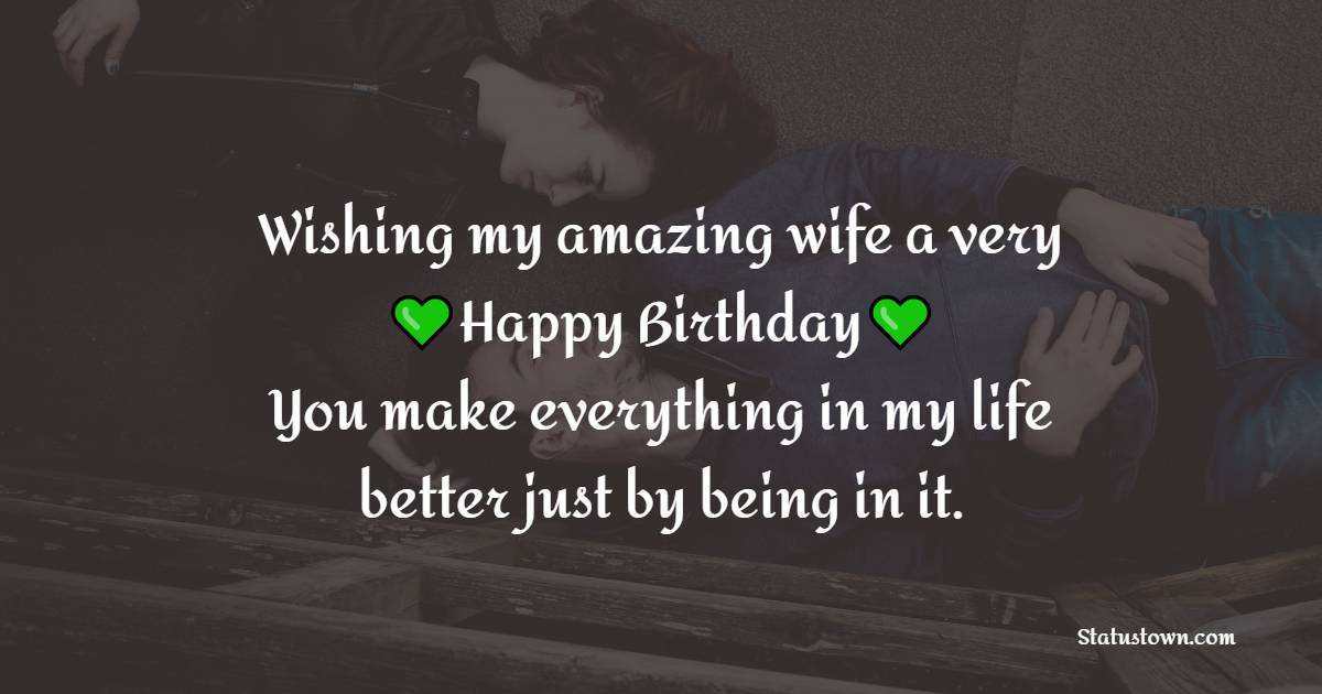 Best 2 Line Birthday Wishes for Wife